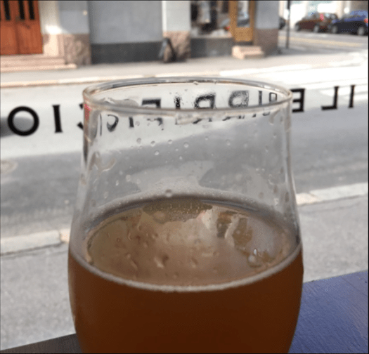 View from Il Birrificio